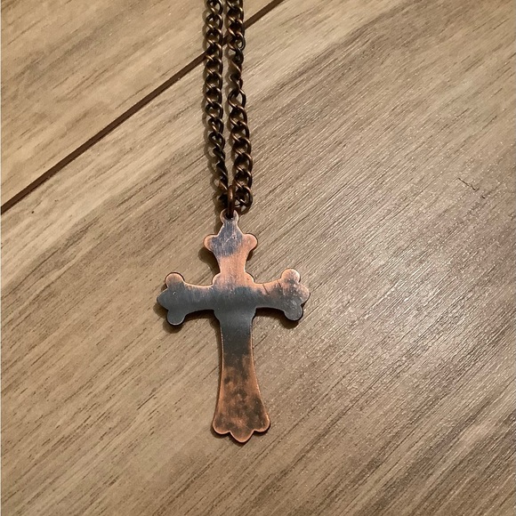 New vintage Solid copper cross - Picture 4 of 4